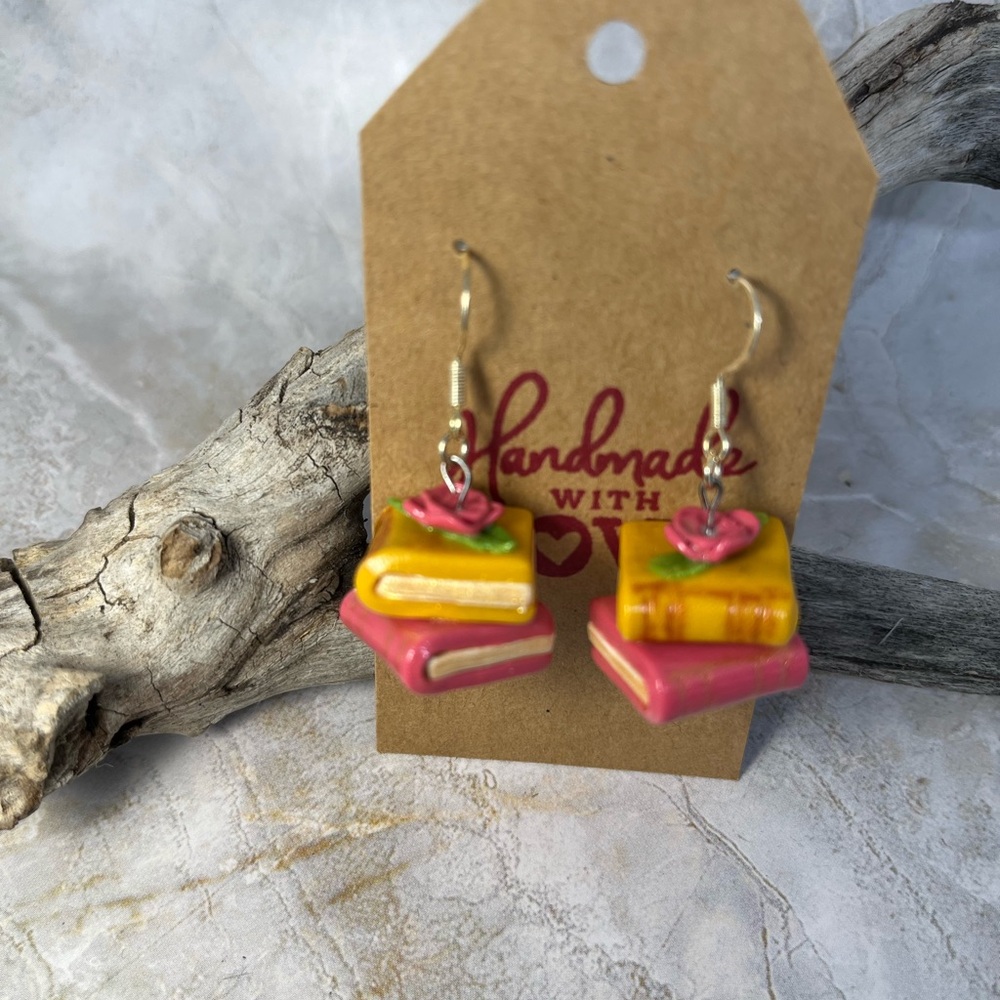 Book Earrings